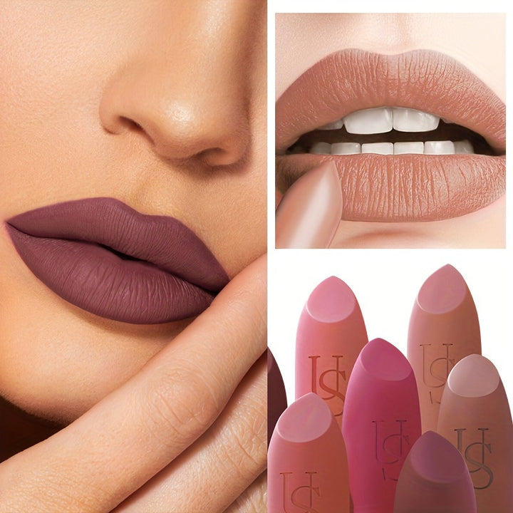 12-Color Matte Lipstick Collection – Highly Pigmented, Long-Lasting, Waterproof & Hydrating Nude Shades for All-Day Wear - Total Trends Fusion