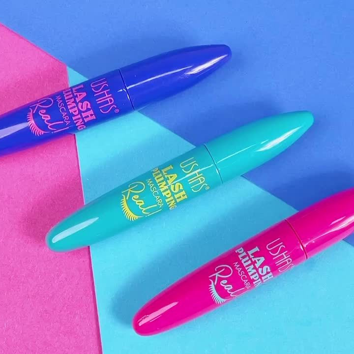 Ushas Big Lash Mascara, Extreme Black, Curling And Lengthening, Long-Lasting Formula, Waterproof, Smudge-Proof, 24-Hour Wear