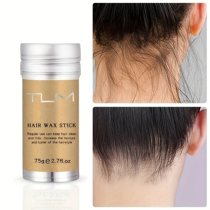 2/3pcs TUM Moisturizing Shea Butter Hair Wax Rod 75g - Hydrating, Non-Greasy, Anti-Frizz Finishing Wax for Curly Hair - 24 Hours Long-Lasting Hold, Refreshing, Suitable for All Hair Types, Unisex-Adult - Total Trends Fusion