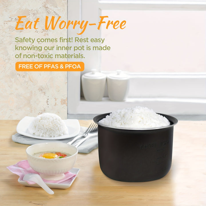 MOOSUM Multi Mini Rice Cooker 2-cups Uncooked (1.2L), Portable Small Japanese Travel Rice Cooker with Non-Stick Inner Pot, Slow Cooker, Easy Presets, 24 Hours Timer Delay & Keep Warm Function - Total Trends Fusion