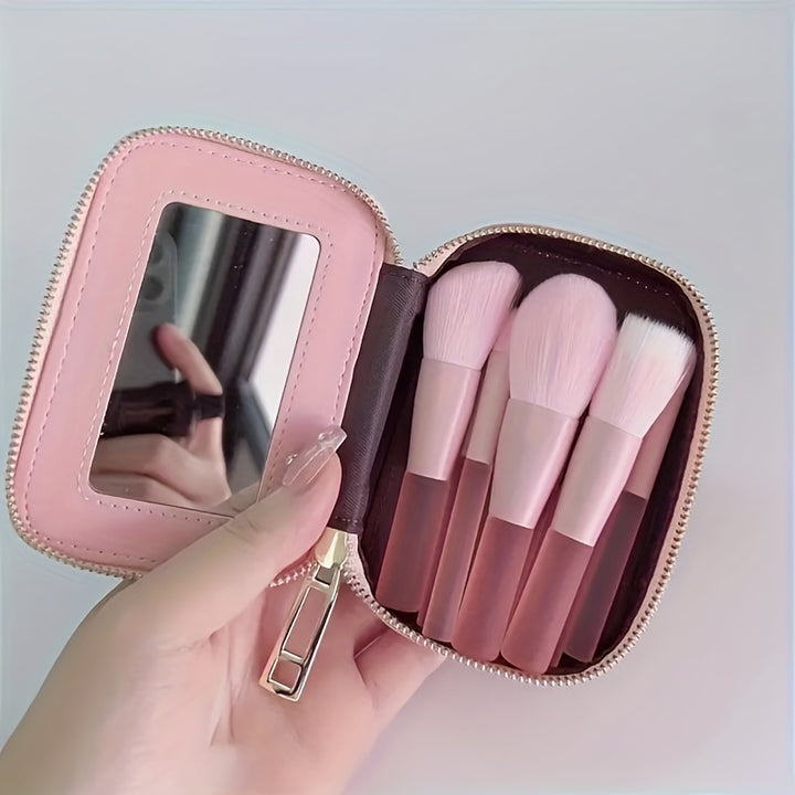 Portable Travel Supplies Mini makeup brush set, Loose Powder Brush Contour Brush Eyeshadow Brush Eyebrow Brush Concealer Brush Kit, Professional Makeup Brushes Essential Cosmetics Ideal Gift - Total Trends Fusion