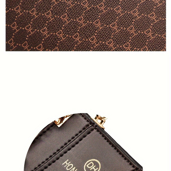 Fashionable texture and versatile large capacity printed letter handbag