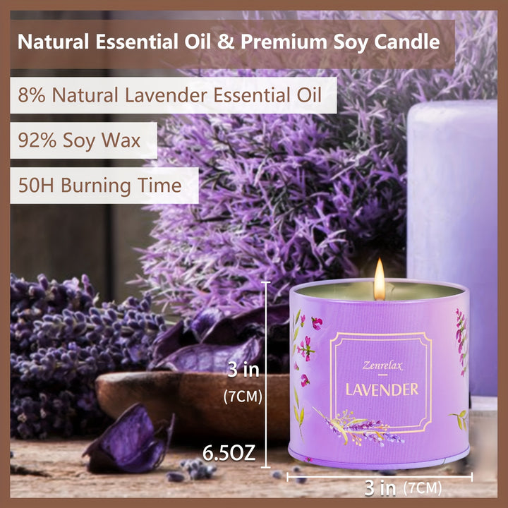 "30oz Scented Candle Set for Women | Rose, Sandalwood, Cinnamon, Apple & Lavender"