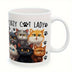 11oz Crazy Cat Lady White Ceramic Coffee Mug, Tea Cup - Dishwasher & Microwave Safe - Birthday Gift, Holiday Gift, Gift For Her, Halloween