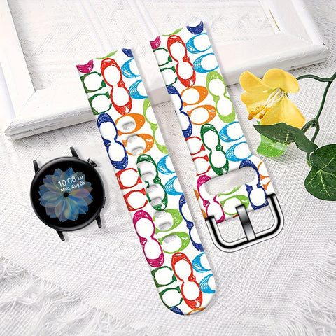 Candy Colored Fashionable And Gorgeous Personalized Printed Strap 20mm22mm Replacement Strap Soft And Waterproof Women's Business Sports Personality Trend Fashion Versatile - Total Trends Fusion