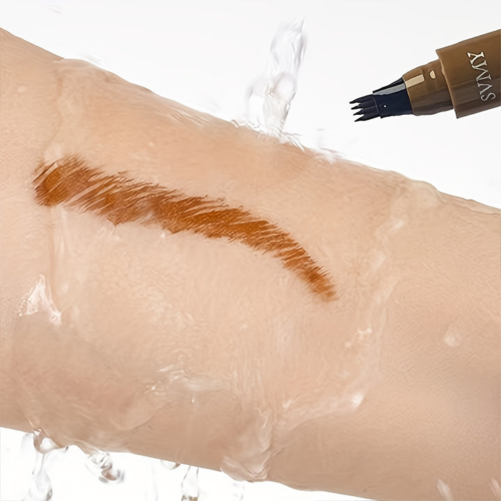 12pcs Quad Eyebrow Pen Set Waterproof Eyebrow Pen, Durable and Colorless, Exquisite Eyebrow Shape - Total Trends Fusion