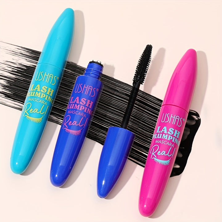 Ushas Big Lash Mascara, Extreme Black, Curling And Lengthening, Long-Lasting Formula, Waterproof, Smudge-Proof, 24-Hour Wear