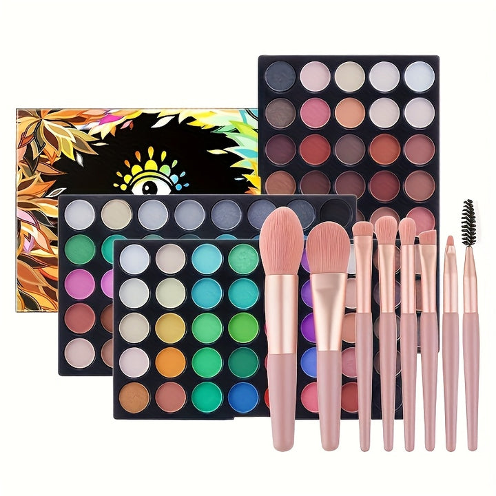 40-color Christmas Eye Shadow Palette Makeup Set Tools Mascara Eye Shadow Brush Eyeliner Eyebrow Pencil Combination Set Beginner Makeup Tools Valentine's Day Christmas Gift Winter Makeup