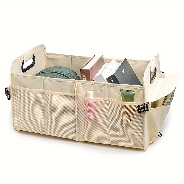 New Cross-border Wholesale Car Trunk Storage Rack Storage Box Foldable Multi Compartment Car Storage Box - Total Trends Fusion