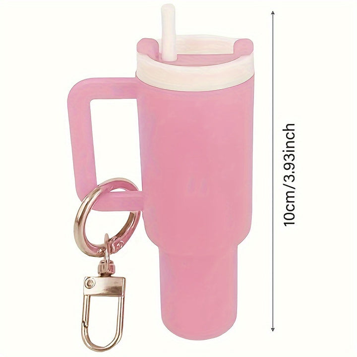 Mini Water Bottle Keychain - Street Style, Plastic Material, Suitable for Men And Women - Total Trends Fusion