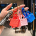 4 Pieces Beach Chic Silicone Cartoon Handbags with Personalized Accessories, PVC Cute Key Chains for Women's Shiny Keys, Fashionable Simulation Design - Total Trends Fusion
