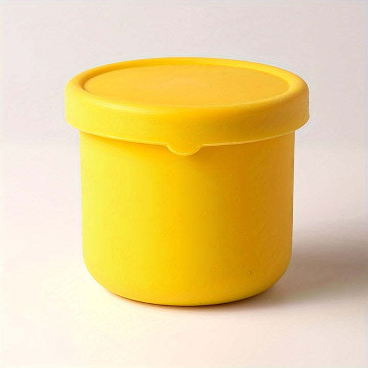 Versatile Silicone Fresh-Keeping Box - BPA-Free, Microwave & Freezer Safe, Perfect for Fruits, Vegetables, and Lunches - Round Kitchen Storage Container with Flip-Top Lid - Total Trends Fusion