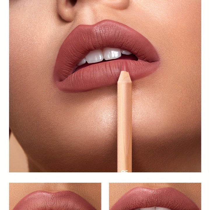 12pcs Matte Nude Lip Liner Pencil Set - Smooth, Easy to Apply, Long Lasting, Waterproof, Lip Outline Makeup Pen with Precise Tip - Total Trends Fusion