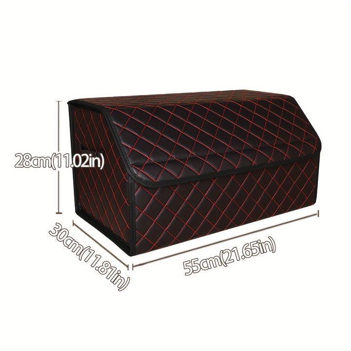 Car Trunk Organizer Box Storage Box, Car Storage Box Multiuse Tools Storage Bag, Multi Compartment Collapsible Trunk Storage Box For Car Truck SUV - Total Trends Fusion