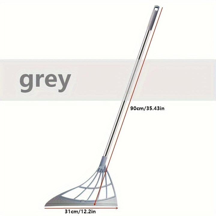 Magic Silicone Broom, Broom Rubber Strip, Sweep Cleaning Floor Wiper, Domestic Toilet Lazy Broom, Effective Glass and Fine Dust Sweeper, Perfect for Hard Floor Cleaning, Durable Plastic Handle, Home cleaning product