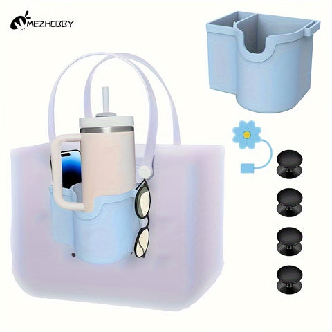 MEZHOBBY Cup Holder Bag Accessories, With Silicone Cup Holder, Phone Holder, Sunglasses Holder And Silicone Straw Stopper - Total Trends Fusion