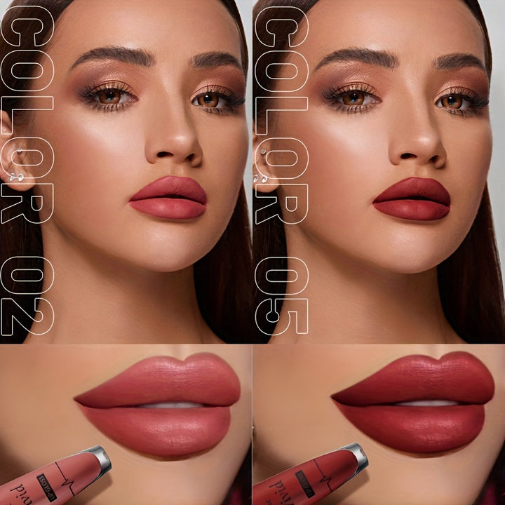 Velvety-Matte Red Lipstick: Long-Lasting, Non-Stick, Moisturizing - Ideal Gift For Every Woman, Suitable For All Skin Types