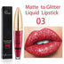 Waterproof Diamond Glitter Lip Gloss Shimmer Pearl Colour Lip Gloss 18 Colors Matte Glitter Liquid Diamond Lipstick