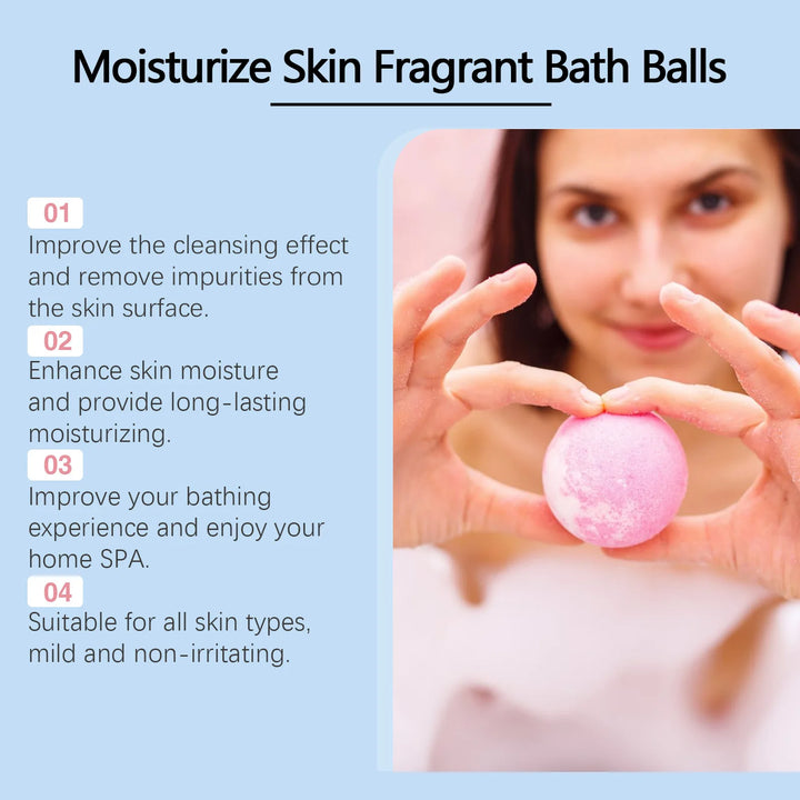 Jaysuing 30gx6pcs Bubble Bath Bombs Aroma Exfoliating Relief Relaxing Aromatherapy Body Wash Cleansing Floral Scent Bombs Shower
