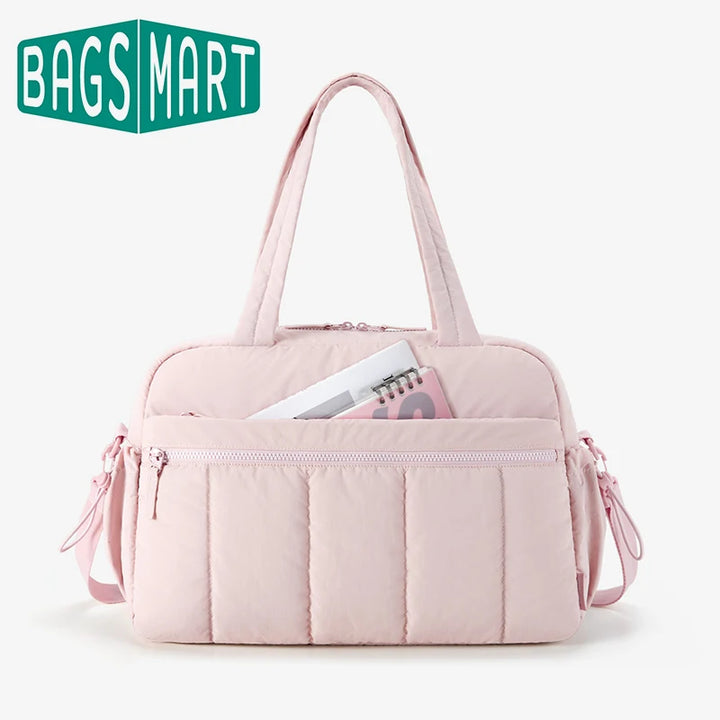 BAGSMART Travel Duffel Bag Gym Bag for Women with Wet Pocket Carry on Weekender Bags Waterproof Hand Luggage Airport Cabin Bag - Total Trends Fusion
