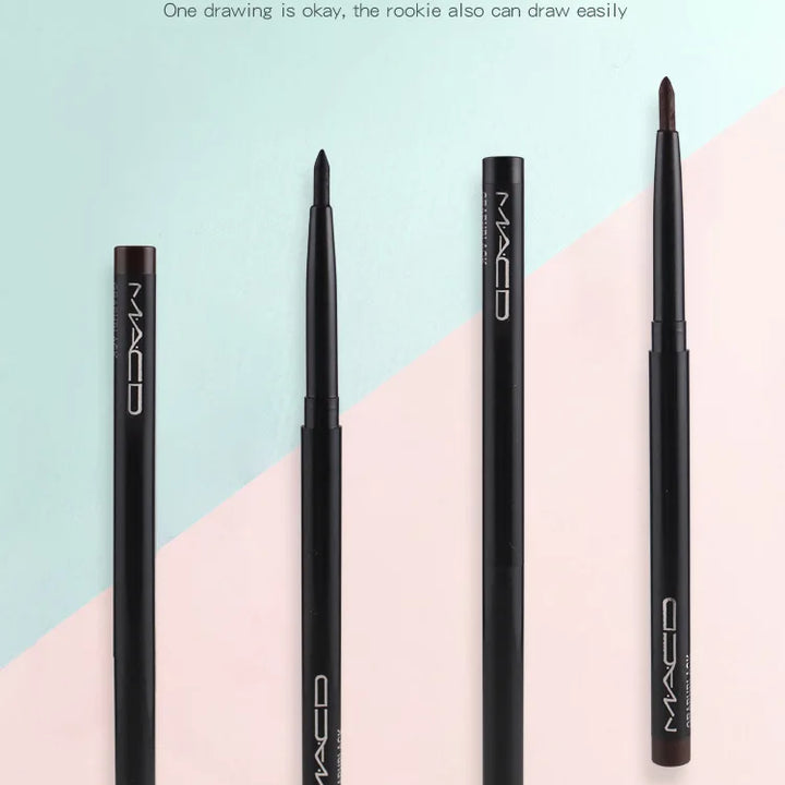 1Pcs Waterproof Black Brown Smooth Eyeliner Pencil Permanent Makeup Eyleliner Pen Long Lasting Automatic Eyes Makeup Tools - Total Trends Fusion