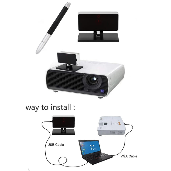 Interactive Pizarro Whiteboard Digital Smart Board Infrared Pen Projector Touch Screen School Teaching Home Meeting Presentation - Total Trends Fusion