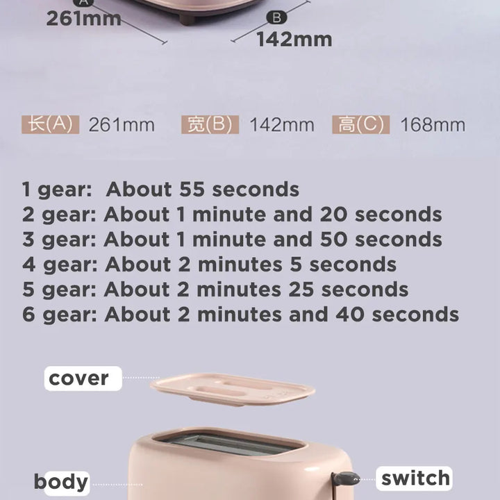 Bread Toaster  for sandwiches Waffle maker electric kitchen Double Oven 220V mini Toaster hot air convection for headed bread