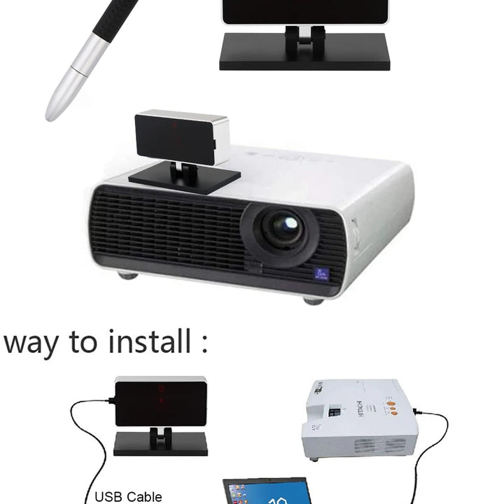 Interactive Pizarro Whiteboard Digital Smart Board Infrared Pen Projector Touch Screen School Teaching Home Meeting Presentation - Total Trends Fusion