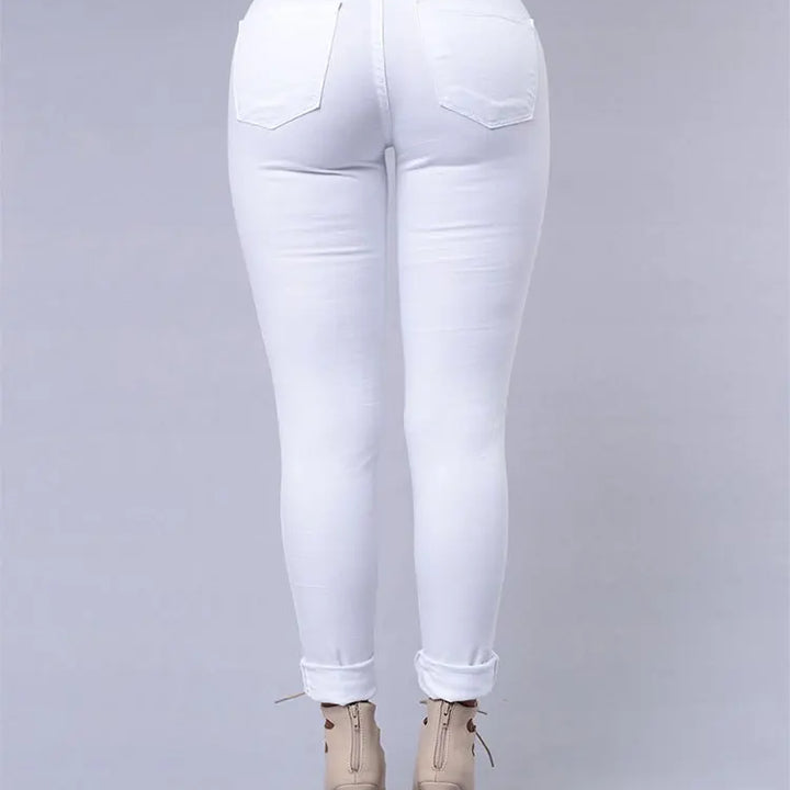 Hot sale ripped jeans for women sexy skinny denim jeans fashion street casual pencil pants female spring and summer clothing
