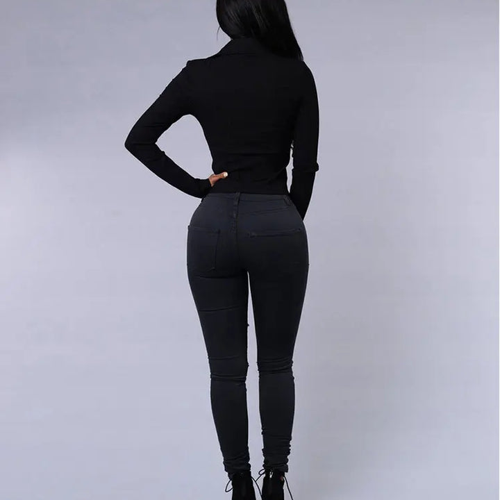 Hot sale ripped jeans for women sexy skinny denim jeans fashion street casual pencil pants female spring and summer clothing - Total Trends Fusion