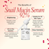 "1pc Snail Mucin Serum 92% | Hydrating Serum & Toner with Snail Gelaluronic Acid"