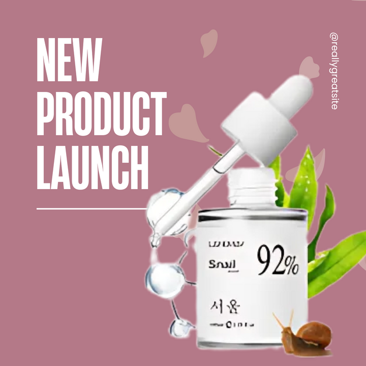"1pc Snail Mucin Serum 92% | Hydrating Serum & Toner with Snail Gelaluronic Acid"