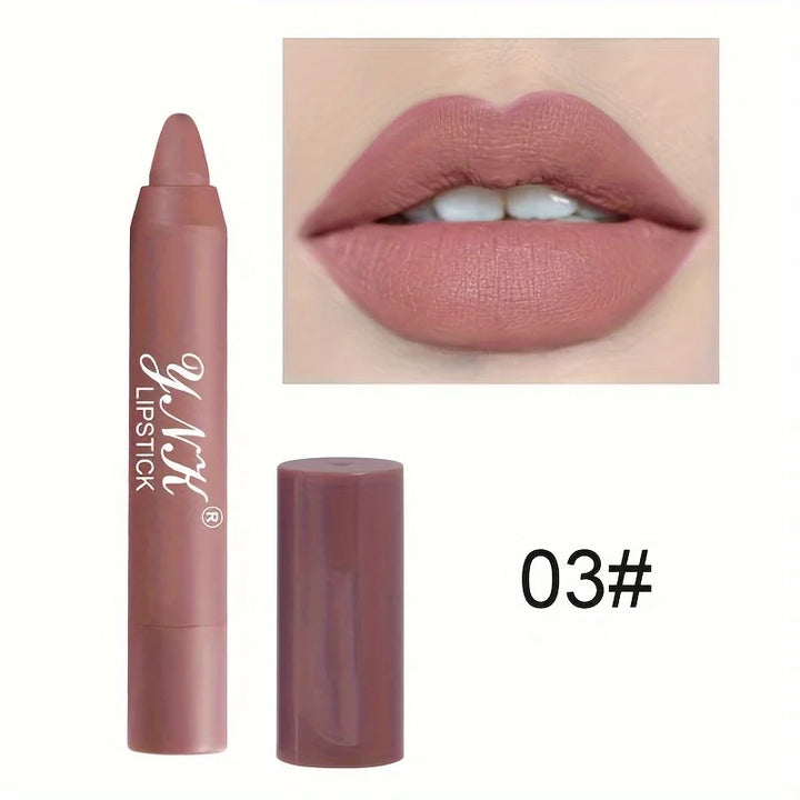 "1PC 12-Color Velvet Matte Lipstick Set | Waterproof & Long-Lasting"