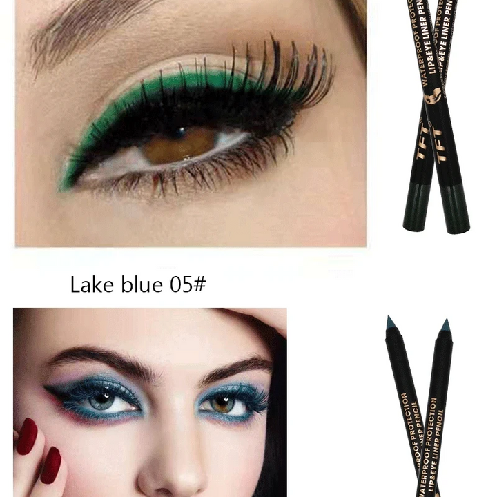 Long Lasting Eyeliner Pencil Colourful Pigment Waterproof Blue Black White Color Gel Eye Liner Pen Makeup Eye Beauty Cosmetics