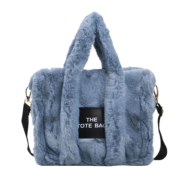 JIAERDi Casual Fur Tote Bag For Women Luxury Handbag  Autumn Winter Plush Messenger Bag Harajuku Aesthetic Shopper Bag Female