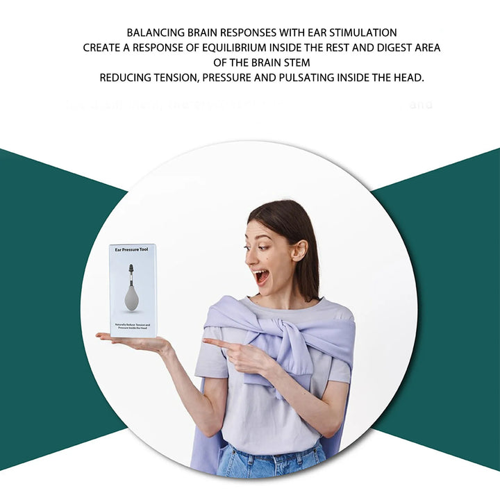 Reduce Tension Ear Pressure Tool Portable Silicone Inner Ear Pressure Relief Tool for Headache