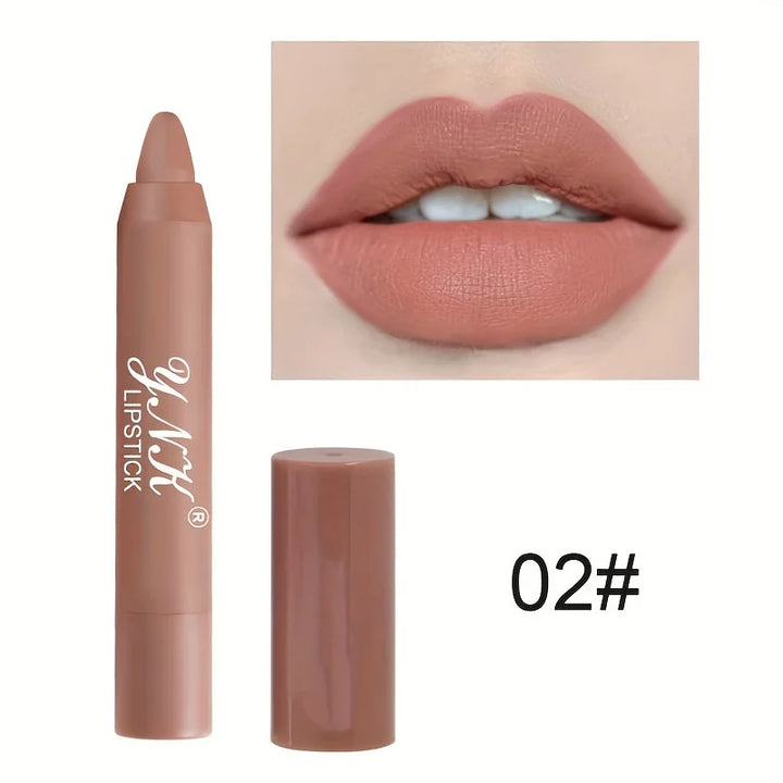 "1PC 12-Color Velvet Matte Lipstick Set | Waterproof & Long-Lasting"
