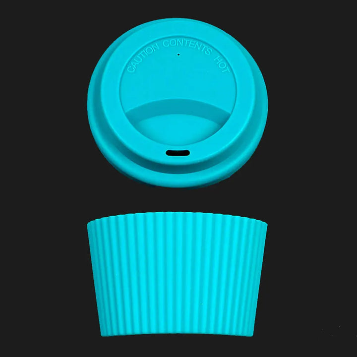 Silicone World 2PCS/Set Silicone Coffee Cup Cover Heat Insulation Anti Slip Cup Sleeve Mug Glass Cup Cover Anti-Dust Cup Lids - Total Trends Fusion