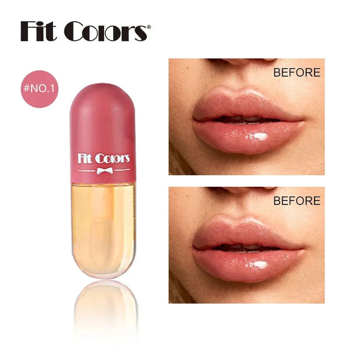 Mini Capsule Liquid Lip Blam Moisturizing Transparent Color Changing Lip Plumping Oil Mirror Jelly Plumping Lip Gloss Cosmetic - Total Trends Fusion