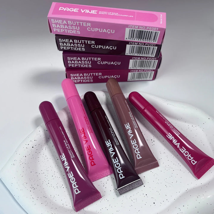 Lip Balm Phone Case Lip Gloss Moisturizing Liquid Lipstick Toast Espresso Raspberry jelly Transparent Lip Glaze