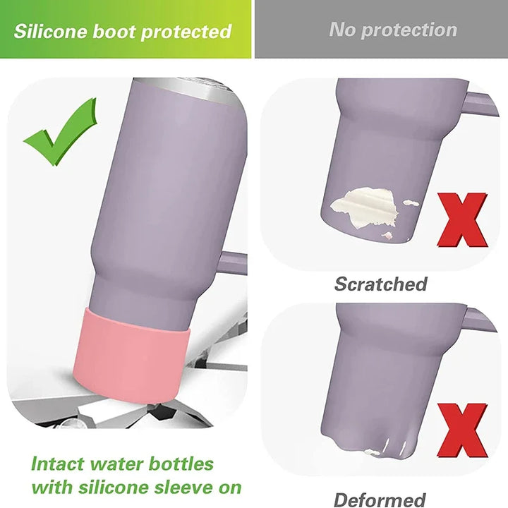 7.5cm Silicone Boot Bottom Sleeve Cover for Stanley 40oz Tumbler Quencher Adventure and Ice Flow Flip 30 Oz 20 Oz Water Bottle