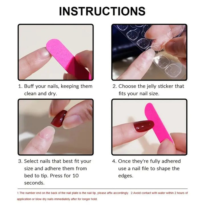 "French Tips Press-On Nails | Elegant Long-Lasting Artificial Manicure"