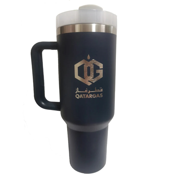 Custom 40 oz Tumbler With Handle Lid and Straw Insulated Stainless Steel Dupe Travel Mug Iced Coffee Cup Car Travel Mug 40oz