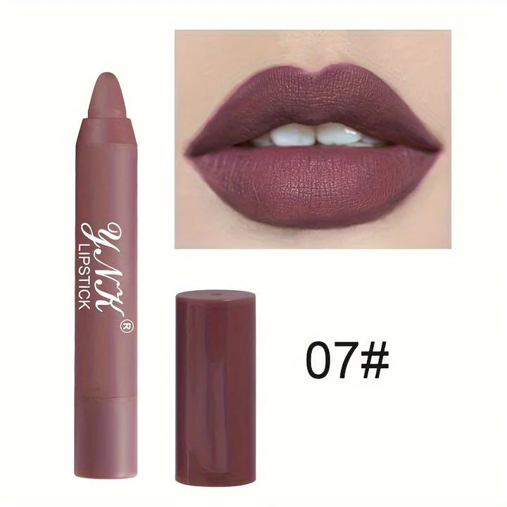 "1PC 12-Color Velvet Matte Lipstick Set | Waterproof & Long-Lasting"
