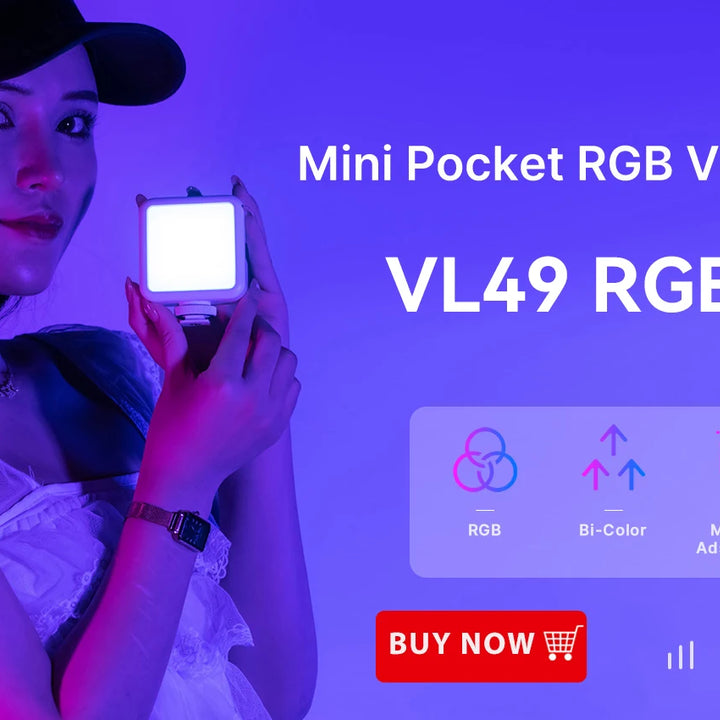 Ulanzi U200 U-200 Smartphone Video Rig LED Video Light 2 in 1 Ring Light Cold Shoe for Microphone Tiktok Youtube Live Rig Light - Total Trends Fusion