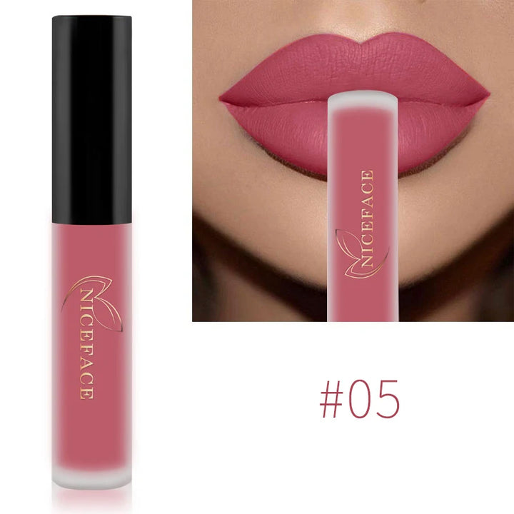 Waterproof Matte Lipgloss Lasting Nude Liquid Lipstick Cosmetic Women Lip Tint Makeup Lip Stain