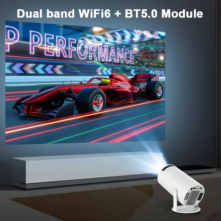 Magcubic Projector Android 11 4K 1280*720P HY300 Dual Wifi 260ANSI 180°flexible BT5.0 Cinema Outdoor Portable Outdoor Projetor