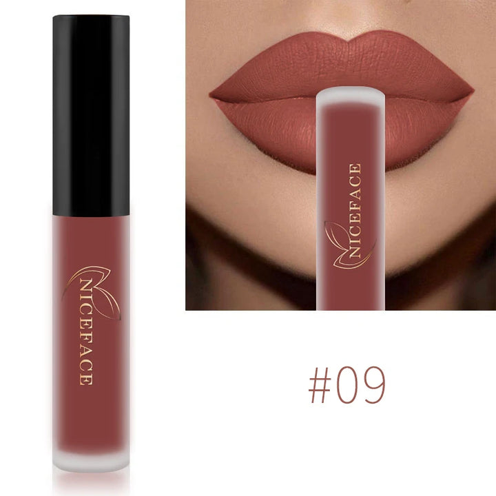 Waterproof Matte Lipgloss Lasting Nude Liquid Lipstick Cosmetic Women Lip Tint Makeup Lip Stain