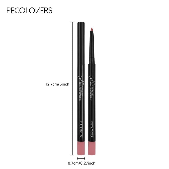 Waterproof Matte Lipliner Pencil Red Contour Tint Lipstick Long Lasting Non-stick Cup Moisturising Lips Makeup