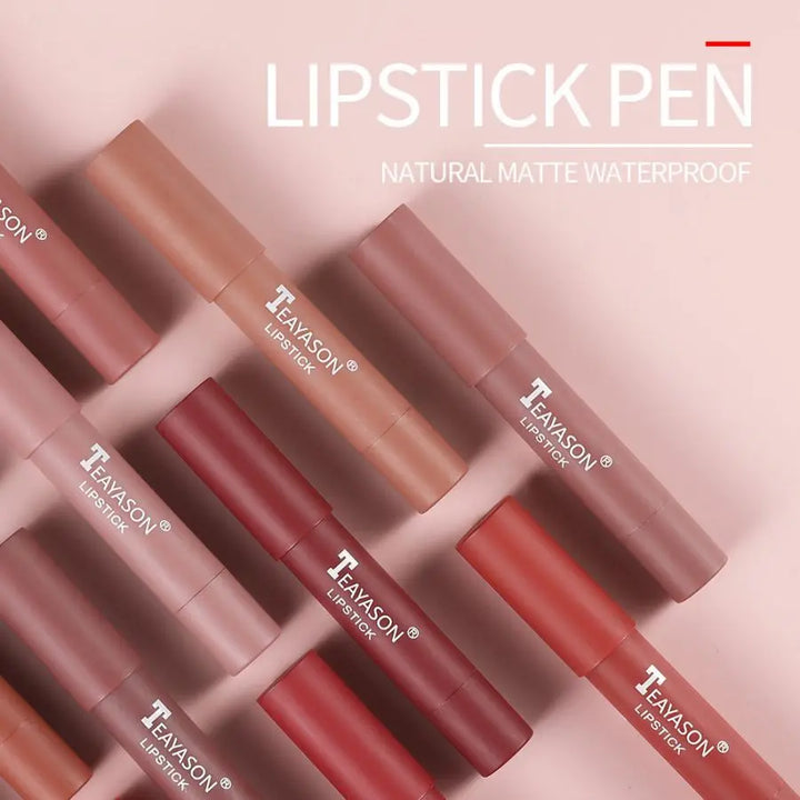 Matte velvet lipstick does not fade, does not stick to cup lipstick lipstick moisturizing lipstick pen nude earth red lipstick p